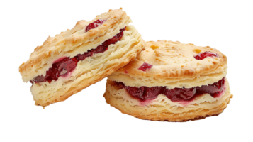 AI generated Homemade scone isolated, perfect for breakfast or afternoon tea. png