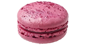 AI generated Gourmet macarons on clear background, capturing artisan dessert art. png