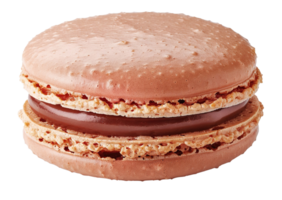 AI generated Gourmet macarons on clear background, capturing artisan dessert art. png