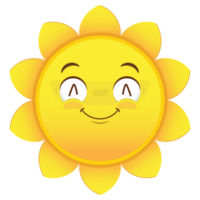 sun smile face cartoon cute png