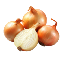 AI generated Onion Studio Shot Isolated on transparent Background Food Photography PNG