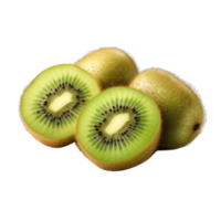 AI generated fresh Kiwi Fruit on transparent Background PNG