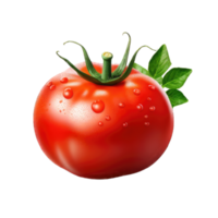 ai generado tomate estudio Disparo aislado en transparente fondo, comida fotografía, png