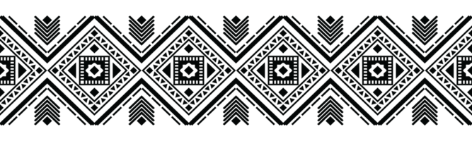 Ethnic border ornament illustration. Geometric ethnic oriental seamless pattern. Native American Mexican African Indian tribal style. Design border, textile, fabric, clothing, carpet, batik. png