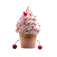 AI generated Ice cream, Ice cream png