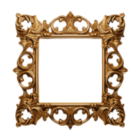 AI generated luxury frame rectangle shape png