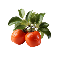 ai generado caqui fruta, caqui Fruta png