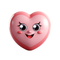 ai gegenereerd rood hart emoji, rood hart emoji PNG