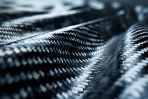 AI generated Detailed close-up of carbon fiber material with a focus on texture and light photo