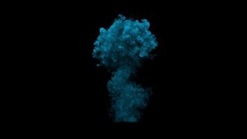 Blue smoke explosion video