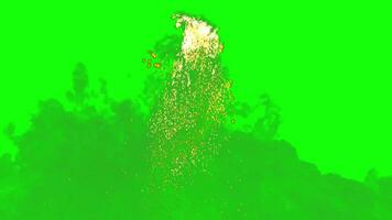 Spark effect green screen video