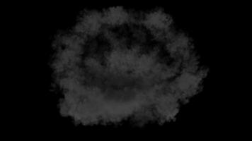 Smoke explosion effect video