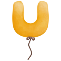 Ballon Aquarell damit süß png