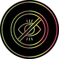 No illegitimate Line Gradient Due Color Icon vector