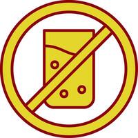 No drink Vintage Icon vector