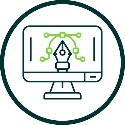 Graphic editor Line Circle Icon