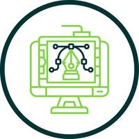 Graphic design Line Circle Icon vector