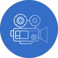 Video camera Gradient Line Circle Icon vector