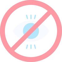 No illegitimate Flat Light Icon vector