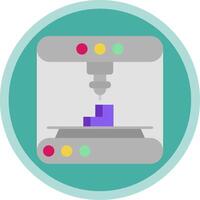 3d modeling Flat Multi Circle Icon vector