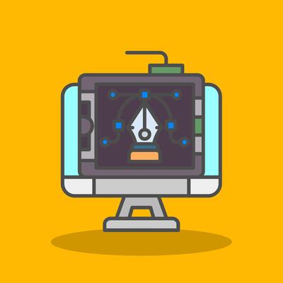 Graphic design Filled Shadow Icon