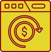 Return of investment Vintage Icon vector