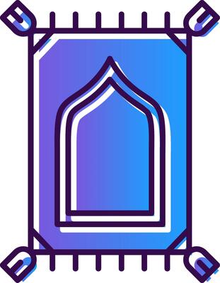 Prayer mate Gradient Filled Icon