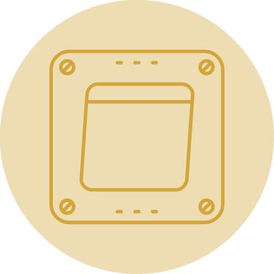 Swtich Line Yellow Circle Icon
