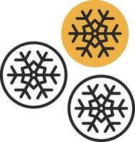 Snowball Skined Filled Icon vector