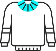 Sweater Skined Filled Icon vector