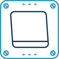 Swtich Line Blue Two Color Icon vector