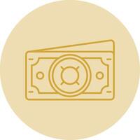 Generic Line Yellow Circle Icon vector