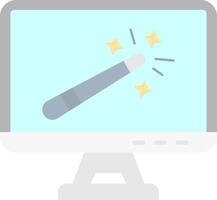 Magic wand Flat Light Icon vector