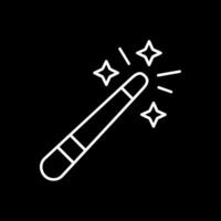 Magic wand Line Inverted Icon vector