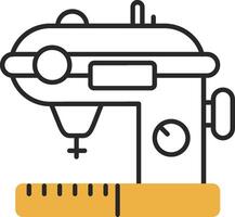 Sewing Skined Filled Icon vector