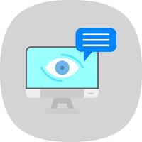Visual communication Flat Curve Icon vector