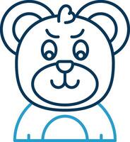 Envy Line Blue Two Color Icon vector