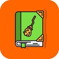 Story Filled Orange background Icon vector