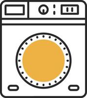 Laundry Skined Filled Icon vector