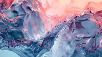 AI generated Colorful ice - iceberg abstract wallpaper photo