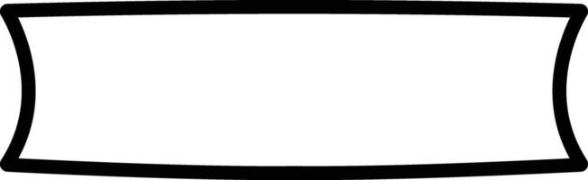 Ribbon Modern simple ribbons icon in line Vintage ribbon banner isolated on use in Hello, Thank You, old school graphic elements, Restaurant. Vector for apps website