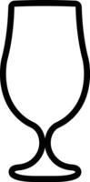 Beer icon in line. isolated on toasting cheers beer graphics, editable Glass of beer use in Bar, pub symbol, logo Different style Vector for apps and website