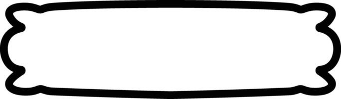 Ribbon Modern simple ribbons icon in line Vintage ribbon banner isolated on use in Hello, Thank You, old school graphic elements, Restaurant. Vector for apps website