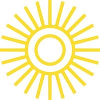 the sun is yellow vector Free Vector