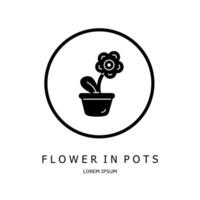 Logo vector design for business. Flower logos.