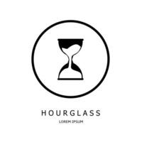 Logo vector design for business. Hourglass logos.