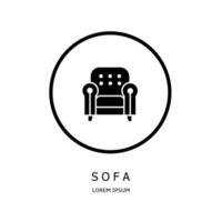 Logo vector design for business. Sofa logos.