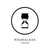 Logo vector design for business. Hourglass logos.