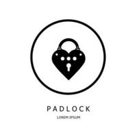 Logo vector design for business. Padlock logos.