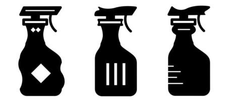 Spray icon. Collection vector illustration of icons for business. Black icon design.